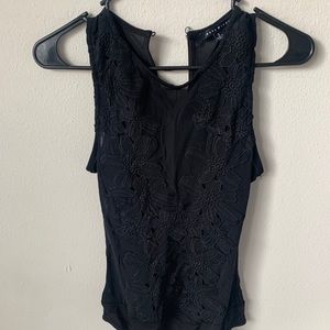 Mesh flower body suit
